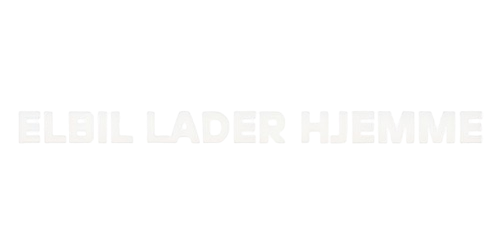 Logo med elbil der oplades under et tag – Elbil Lader Hjemme