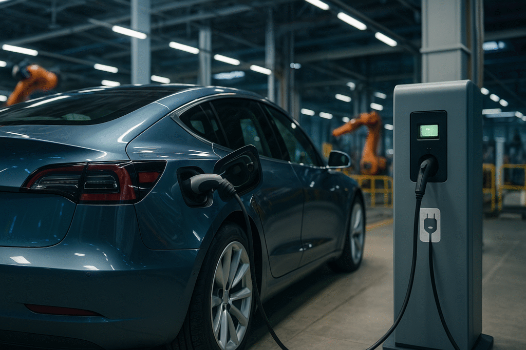 Dashboard of a no-code automation tool managing EV charging schedules and smart plug integrations