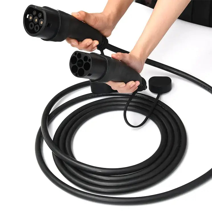 7 meter Type 2 ladekabel med EU-standard stik – kompatibel med hjemmeladere og offentlige ladestandere