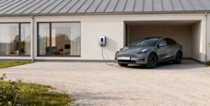 Ladeboks uden abonnement installeret ved dansk hjem med elbil opladning